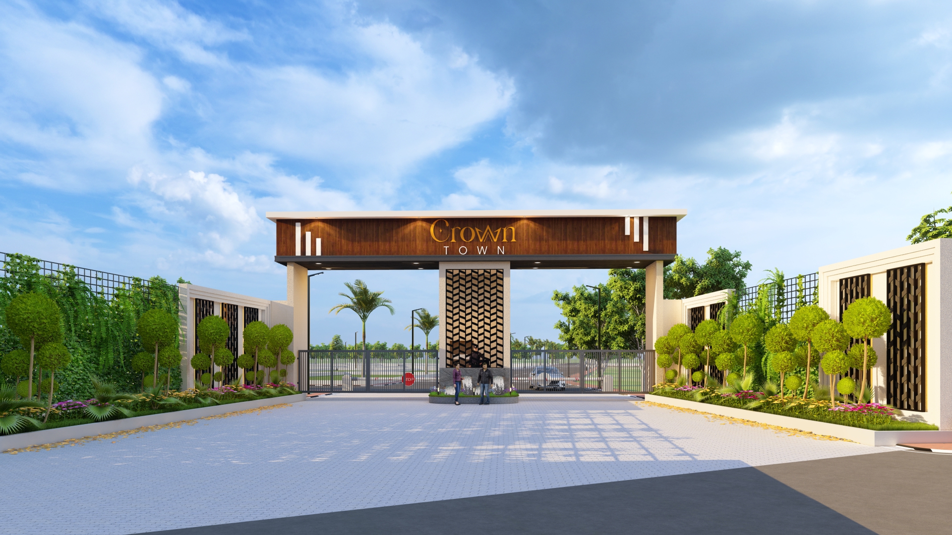 Gated township infrastructure, Hitashie Empire City, Lucknow